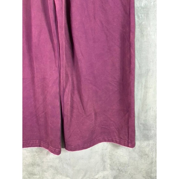 And Now This Women's Deep Eggplant Wash Wide-Leg Pull-On Pants SZ 2XL - Picture 7 of 9